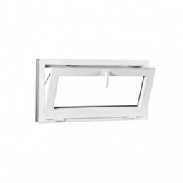 Plastic window | 80x60 cm (800x600 mm) | white | tilting / hinged 