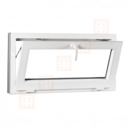 Plastic window | 80x60 cm (800x600 mm) | white | tilting / hinged 