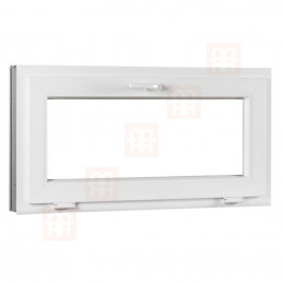 Plastic window | 80x60 cm (800x600 mm) | white | tilting / hinged 