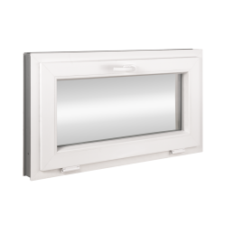 Plastic window | 90x50 cm (900x500 mm) | white | tilting / hinged 