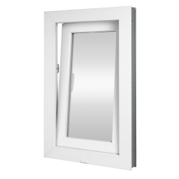 Plastic window | 80x100 cm (800x1000 mm) | white | opening and tilting | left 