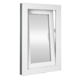 Plastic window | 80 x 120 cm (800 x 1200 mm) | white | opening and tilting | right 