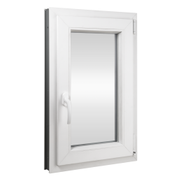 Plastic window | 80 x 120 cm (800 x 1200 mm) | white | opening and tilting | right 