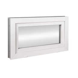 Plastic window | 90x60 cm (900x600 mm) | white | tiltable